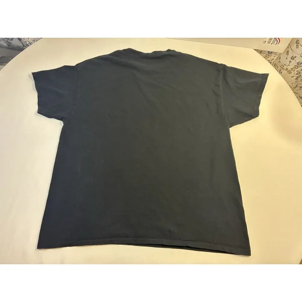 Vintage Style Sailor Moon Anime Graphic Tee Black Moon Silhouette Men's XL